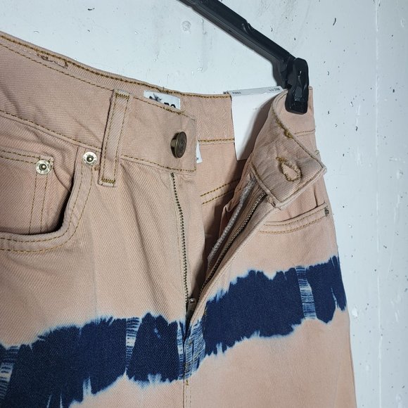 NWT BDG Womens Puddle High Waist Wide Leg Jeans Size 24 Tie Dye Casual School - Picture 9 of 14